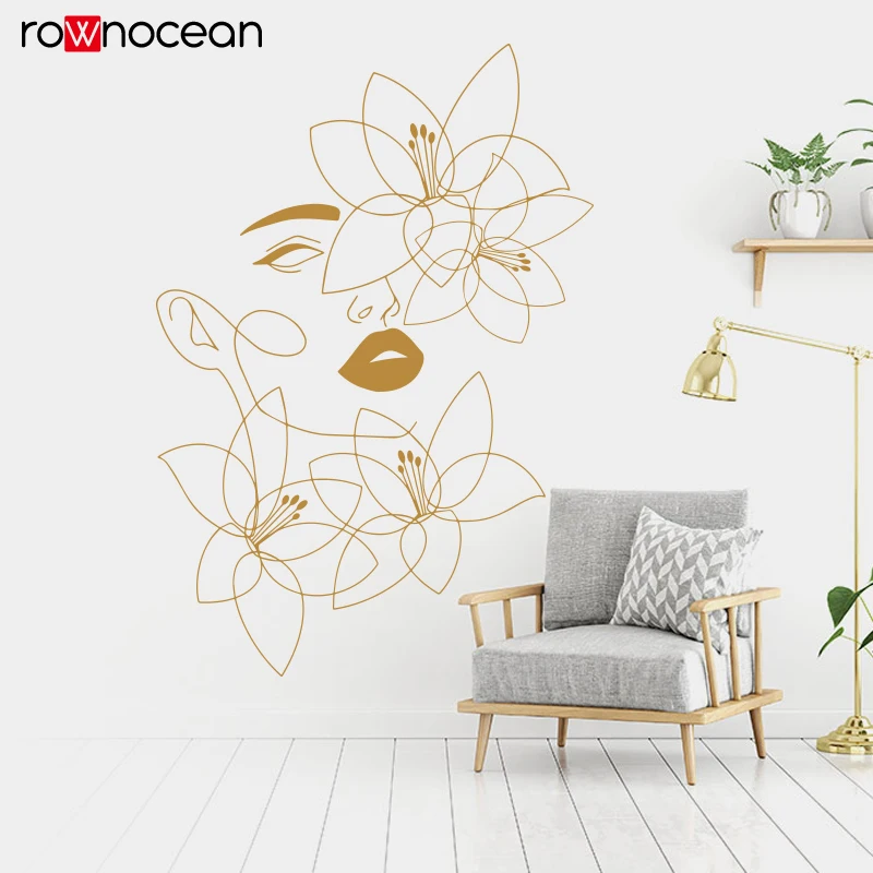 One Line Wall Decals Beauty Wa - Spa Wellness Beauty 评论和价格